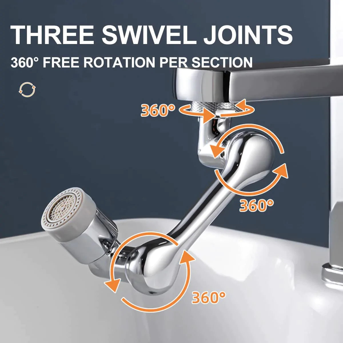 1080° Rotatable Faucet Extender